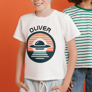 Cute Minimalist UFO at Sunset T-Shirt