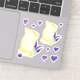 Cute Minimalist Watercolor Provence delicate lave 