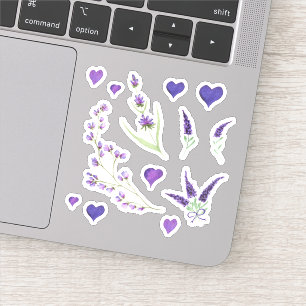 Cute Minimalist Watercolor Provence delicate lave 