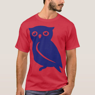 Cute Minimalistic Owl CutOut Art T-Shirt