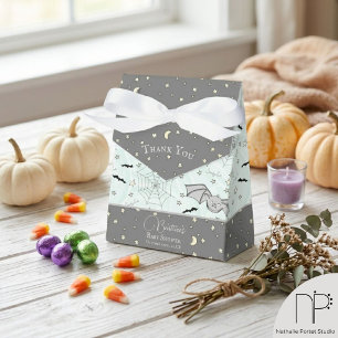 Cute Mint Baby Bat Halloween Favour Boxes