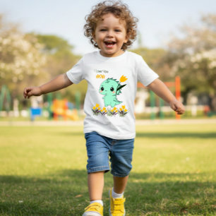 Cute Mint Dinosaur Baby T-Shirt