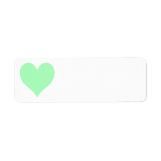 Cute Mint Green Heart (Front)