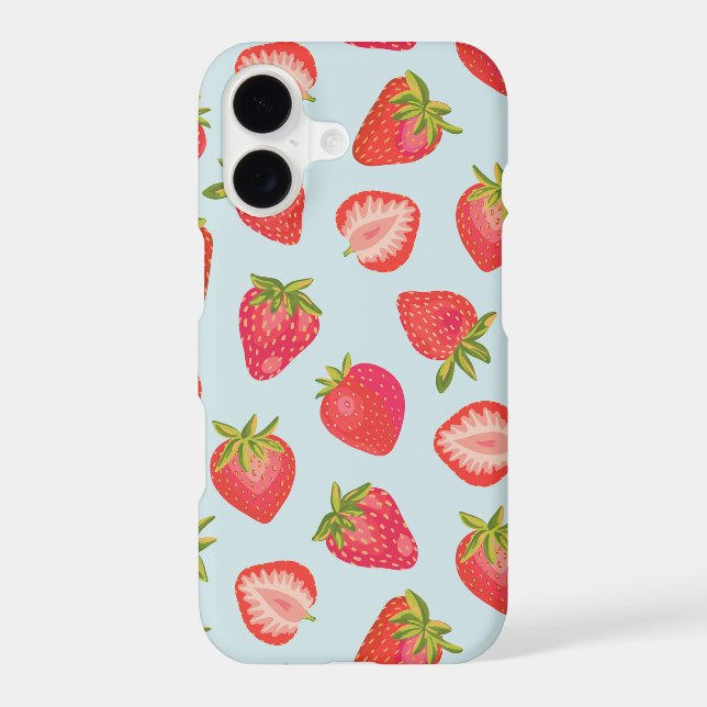 Cute Mint Strawberry pattern (Back)