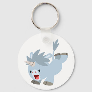 Cute Mischievous Cartoon Baby Unicorn Keychain