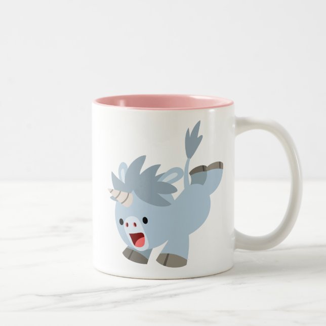 Cute Mischievous Cartoon Baby Unicorn Mug (Right)