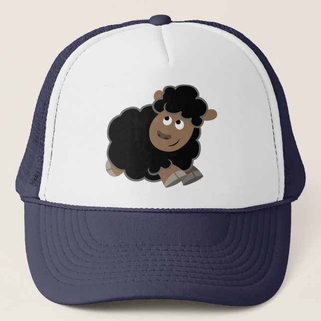 Cute Mischievous Cartoon Sheep Hat (Front)