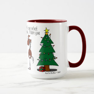 Cute Mistletoe Horse Cartoon Mug