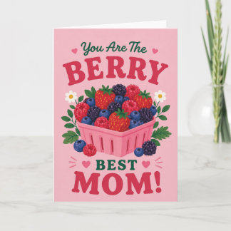 Cute Mixed Berry Basket Mother’s Day Card 