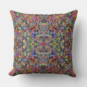 Cute mixed colourful flowers patterns cushion