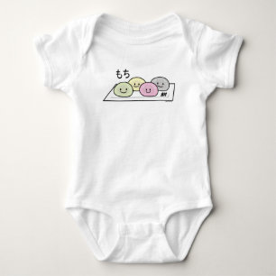 Cute Mochi ice cream rice cake Japanese green tea Baby Bodysuit