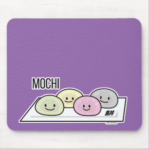 Cute Mochi ice cream rice cake Japanese green tea Mouse Mat
