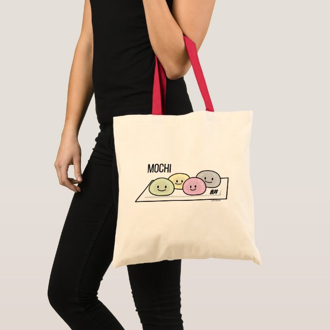 Cute Mochi ice cream rice cake Japanese green tea Tote Bag (Front (Product))