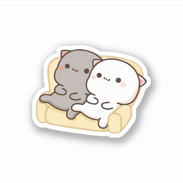 Cute Mochi Peach Cat (Front)