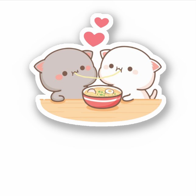 Cute Mochi Peach Cat (Front)