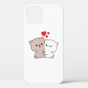 Cute Mochi Peach Cat iPhone 12 Case