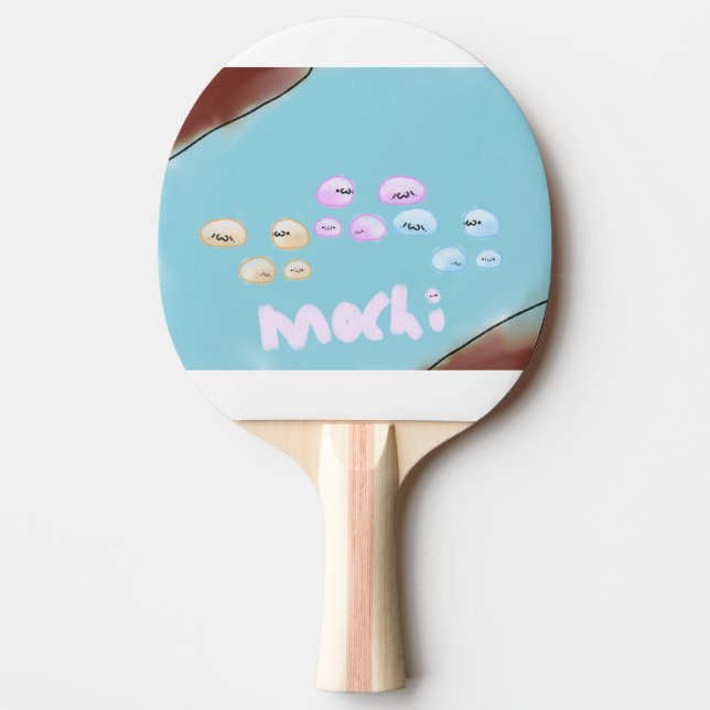 Cute Mochi Ping Pong Paddle (Front)