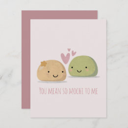 Cute Mochi Valentine's Day Card