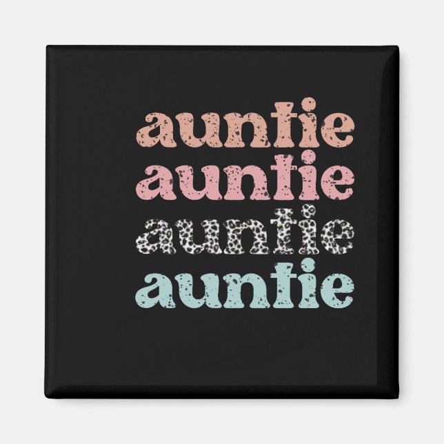 Cute Modern Auntie Magnet (Front)