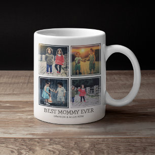 Cute Modern Best Mummy Ever Photo Collage Coffee Mug