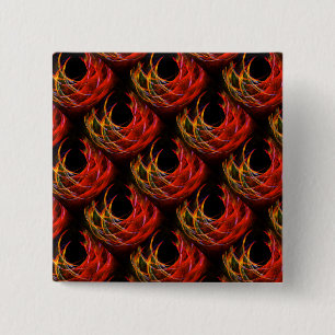 Cute Modern Boho Elegant Abstract Art Pattern #503 15 Cm Square Badge