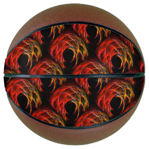 Cute Modern Boho Elegant Abstract Art Pattern #503 Basketball