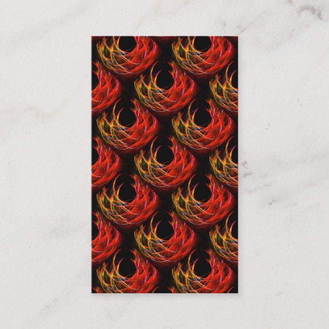 Cute Modern Boho Elegant Abstract Art Pattern #503 Business Card (Front)