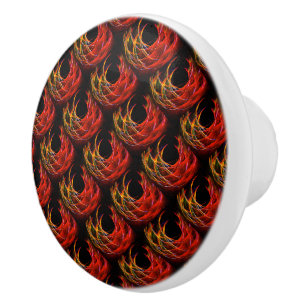 Cute Modern Boho Elegant Abstract Art Pattern #503 Ceramic Knob
