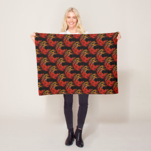 Cute Modern Boho Elegant Abstract Art Pattern #503 Fleece Blanket