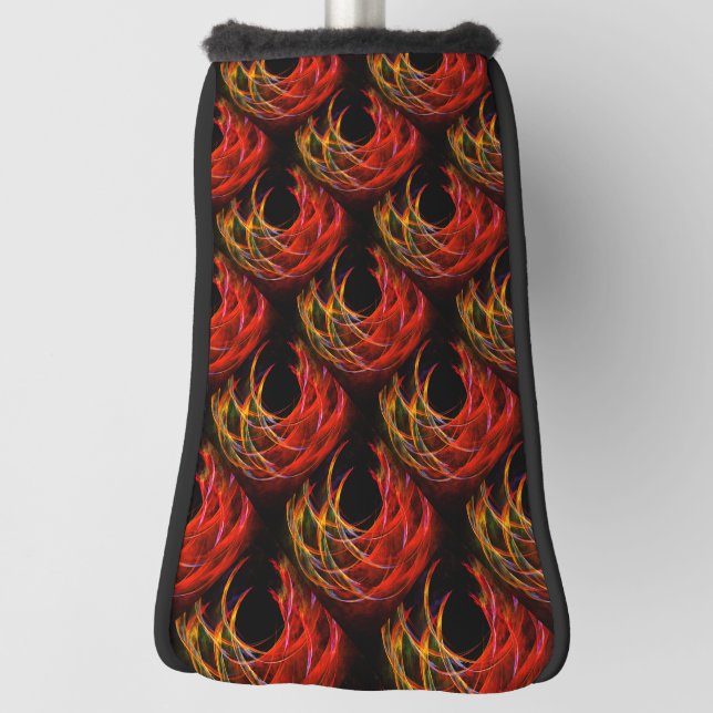 Cute Modern Boho Elegant Abstract Art Pattern #503 Golf Head Cover (Rotate 90)