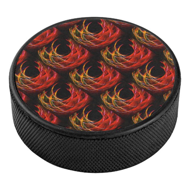 Cute Modern Boho Elegant Abstract Art Pattern #503 Hockey Puck (3/4)