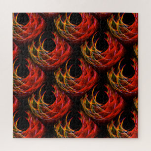 Cute Modern Boho Elegant Abstract Art Pattern #503 Jigsaw Puzzle