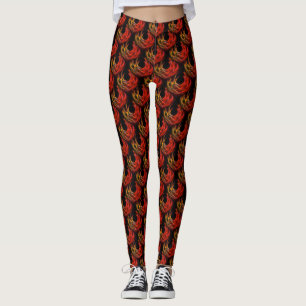 Cute Modern Boho Elegant Abstract Art Pattern #503 Leggings