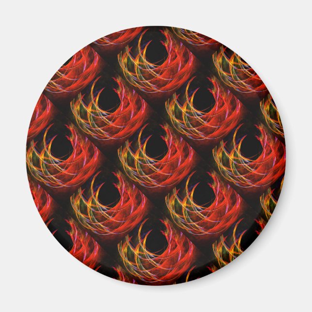 Cute Modern Boho Elegant Abstract Art Pattern #503 Magnet (Front)