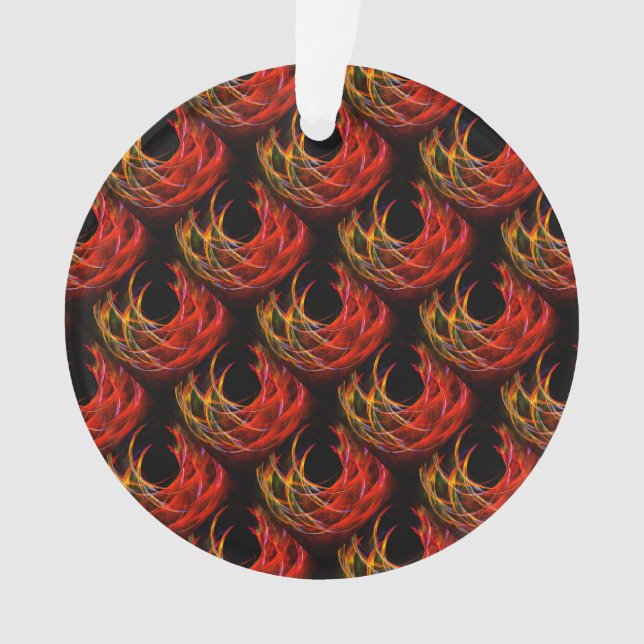 Cute Modern Boho Elegant Abstract Art Pattern #503 Ornament (Front)