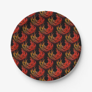 Cute Modern Boho Elegant Abstract Art Pattern #503 Paper Plate