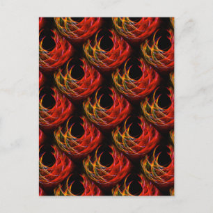 Cute Modern Boho Elegant Abstract Art Pattern #503 Postcard