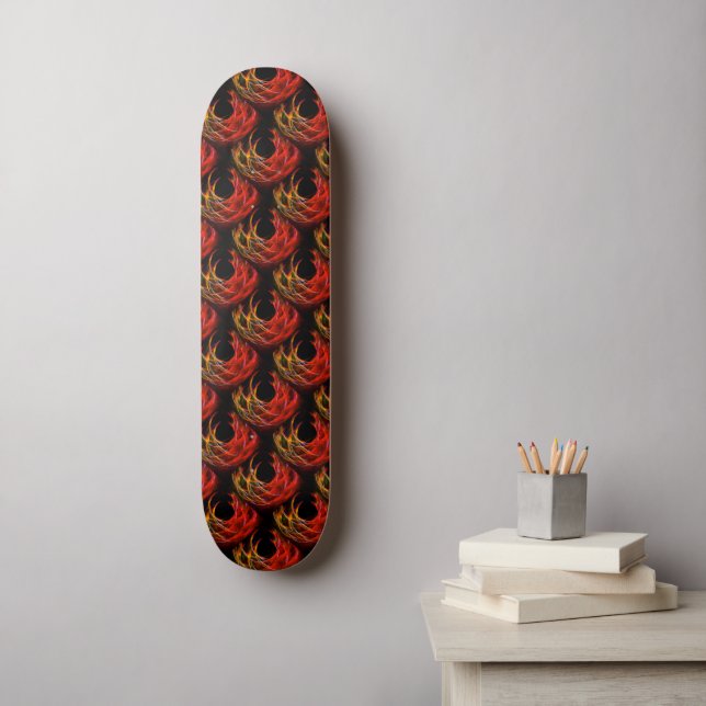Cute Modern Boho Elegant Abstract Art Pattern #503 Skateboard (Wall Art)