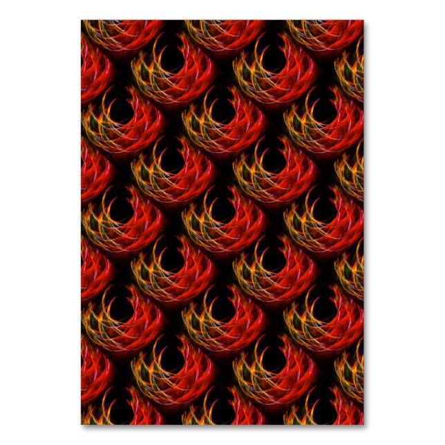 Cute Modern Boho Elegant Abstract Art Pattern #503 Table Number (Front)