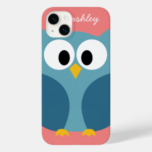Cute Modern Cartoon Owl with huge eyes Case-Mate iPhone 14 Plus Case