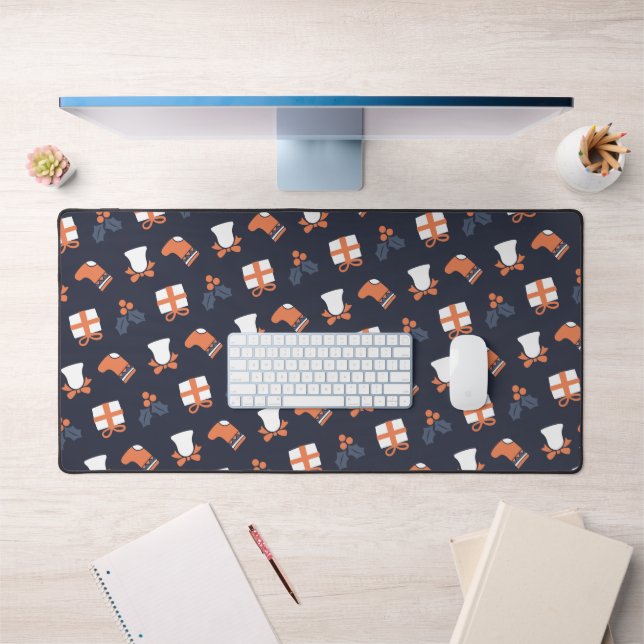 Cute Modern Christmas Seamless Pattern Desk Mat (Office 1)