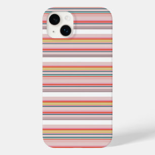 Cute modern colourful stripes Case-Mate iPhone 14 plus case