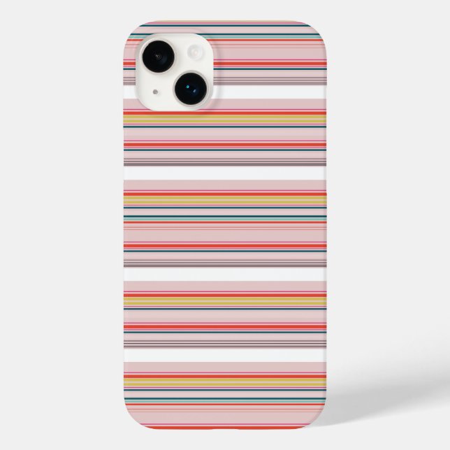 Cute modern colourful stripes Case-Mate iPhone case (Back)