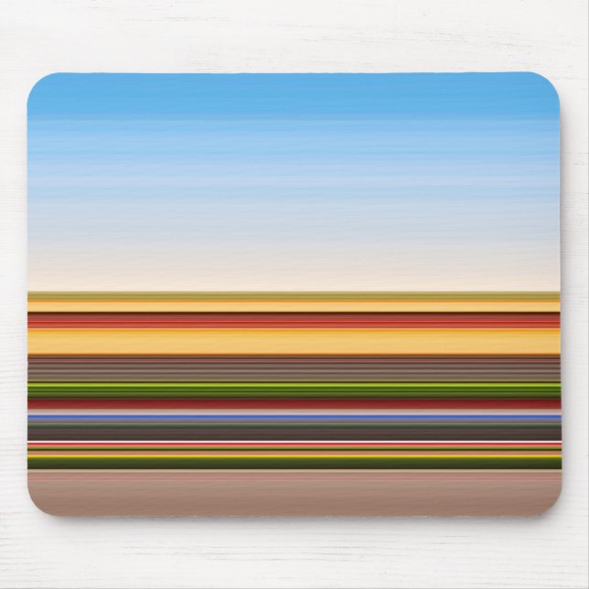 Cute modern colourful stripes mouse mat (Front)