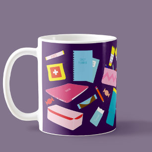 Cute Modern Colourful Teacher Must-Haves Mug