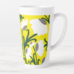 Cute modern coneflower Latte Mug