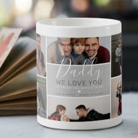 Cute Modern Daddy Photo Collage Gift