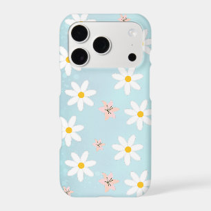 Cute Modern Daisy lily flower Rustic seamless