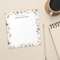 Cute Modern Floral Pattern From the desk of