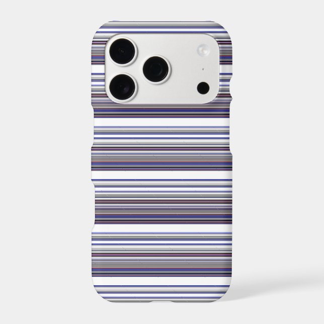 Cute modern grey blue stripes (Back)